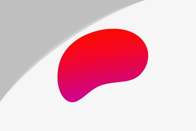Abstrakt form, transparent, kornigt lutningselement med röd färg :mall psd png design