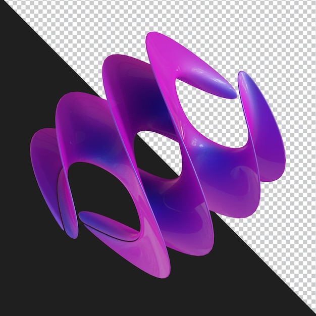 Abstrakt geometrisk form futuristisk lutning materialdesign 3D-rendering