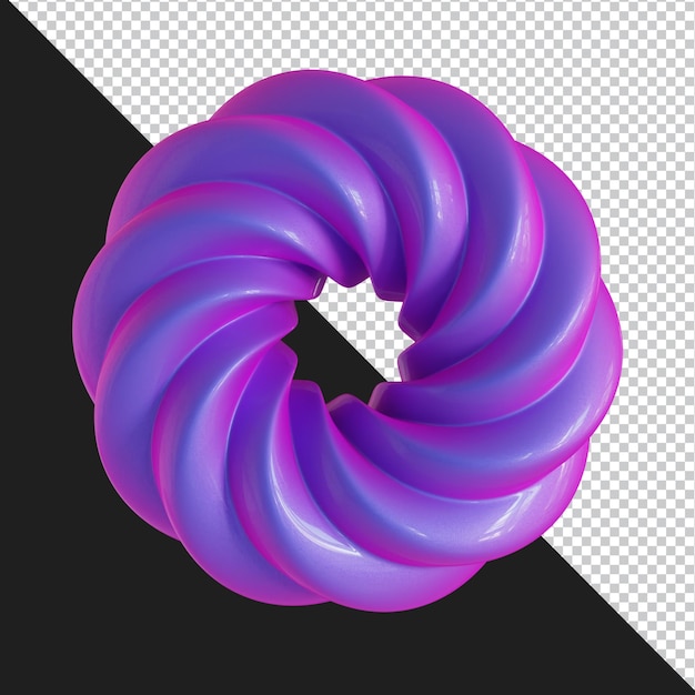 Abstrakt geometrisk form futuristisk lutning materialdesign 3D-rendering