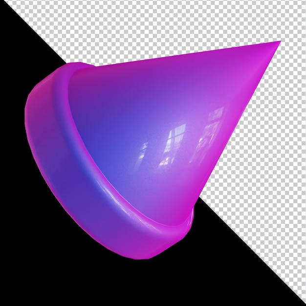 Abstrakt geometrisk form futuristisk lutning materialdesign 3D-rendering