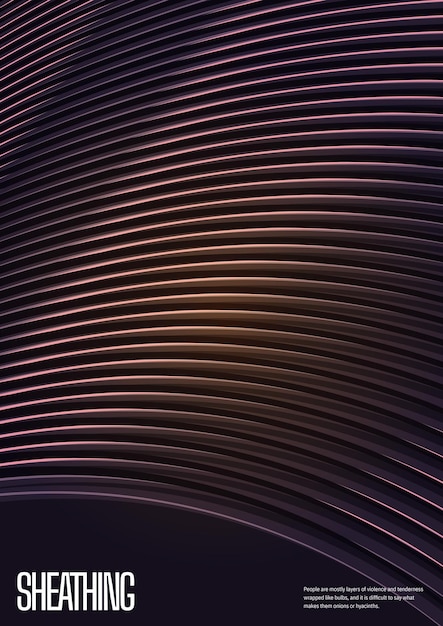 Abstrakt grafik med gradient farveplakat