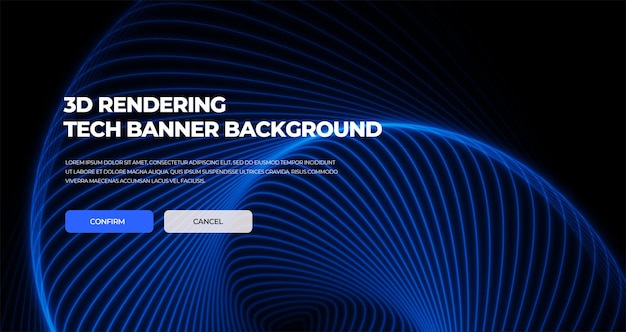 Abstrakt hjemmeside scifi tech banner baggrund