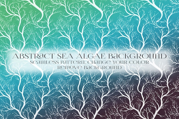 Abstrakt mönster av havsbaserade alger på Ta bort bakgrund-textur
