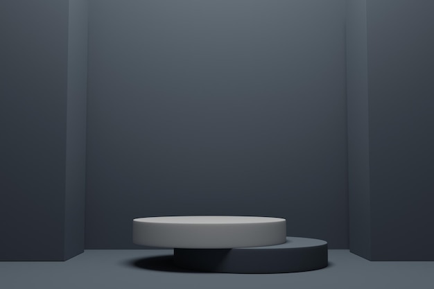 Abstrakt produktvisning med 3D-gjengivelses podium scene bakgrunn