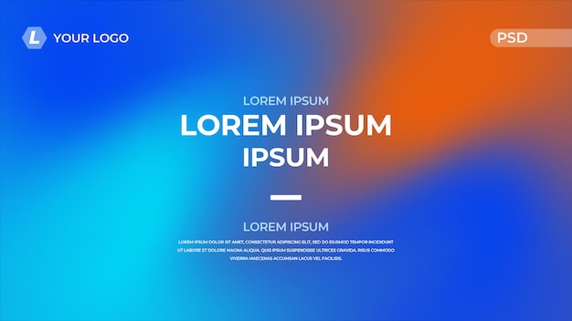 Abstrakt, teknisk blå plakat