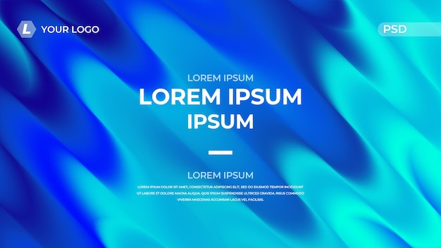 Abstrakt, teknisk blå plakat