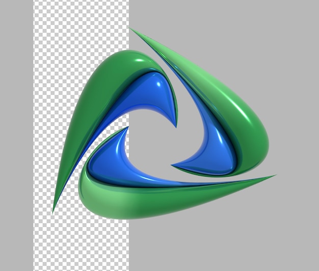 Abstrakt web logo typografisk gennemsigtigt PSD