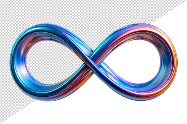 Abstrakta infinity symbol isolerad på en vit bakgrund