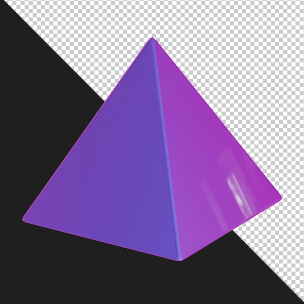 Abstrakti geometrinen muoto, futuristinen gradienttimateriaalidesign, 3d-renderöidä