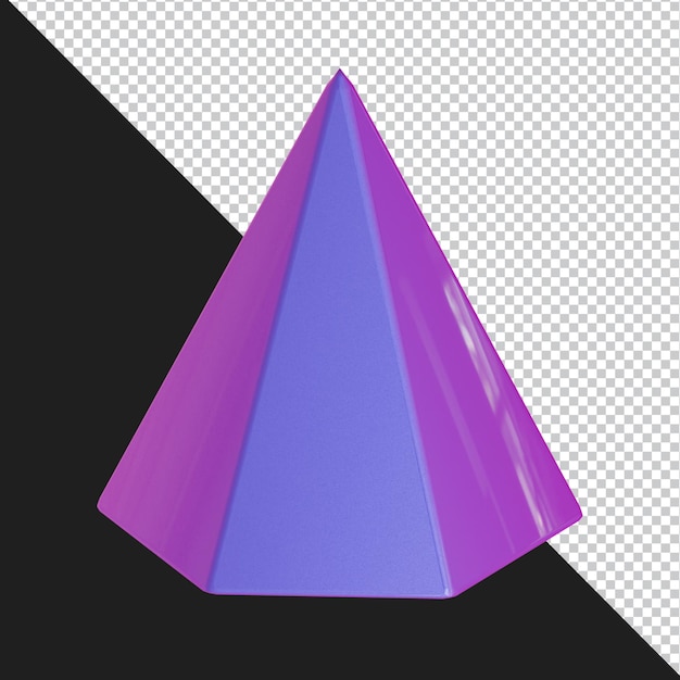 Abstrakti geometrinen muoto, futuristinen gradienttimateriaalidesign, 3d-renderöidä