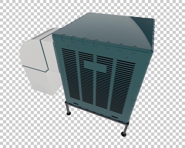 Ac machine isolated on transparent background 3d rendering illustration