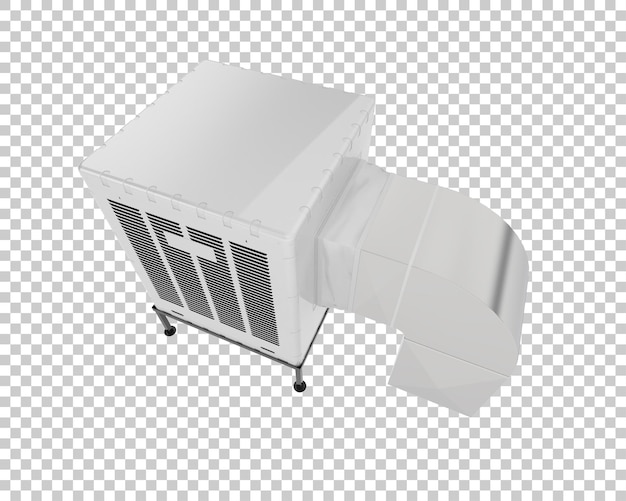 Ac machine isolated on transparent background 3d rendering illustration