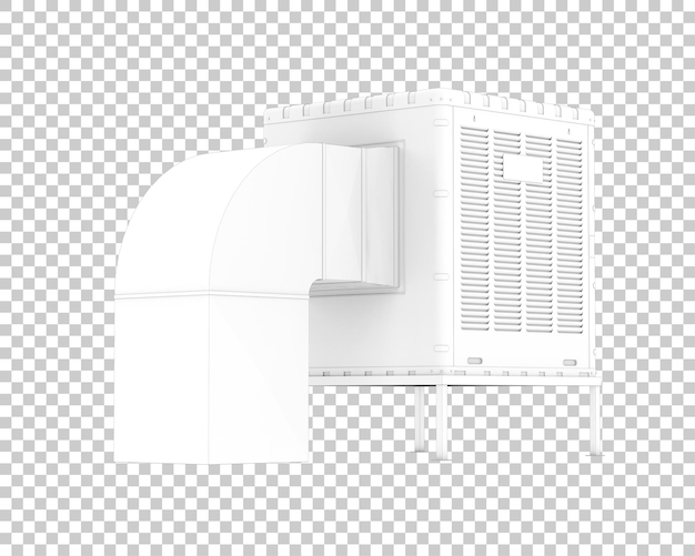 Ac machine isolated on transparent background 3d rendering illustration