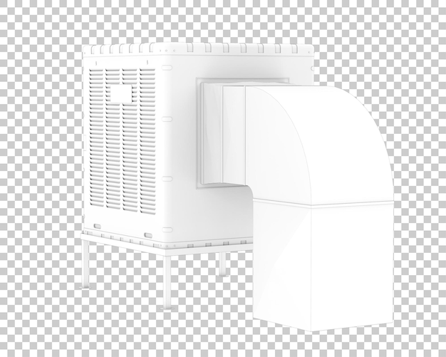 PSD macchina ac isolata su sfondo trasparente illustrazione di rendering 3d