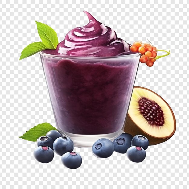 PSD acai isolated on transparent background