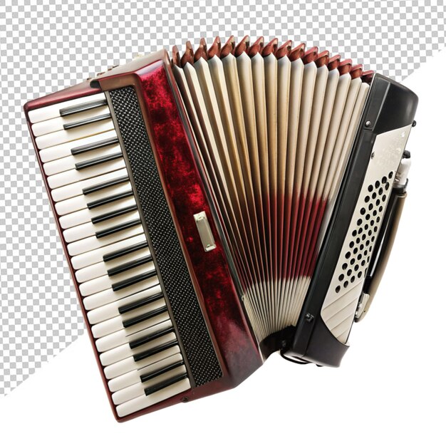 Accordeon op doorzichtige achtergrond