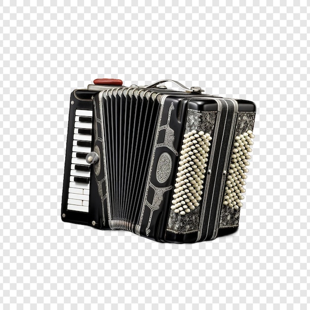 Accordion isolated on transparent background