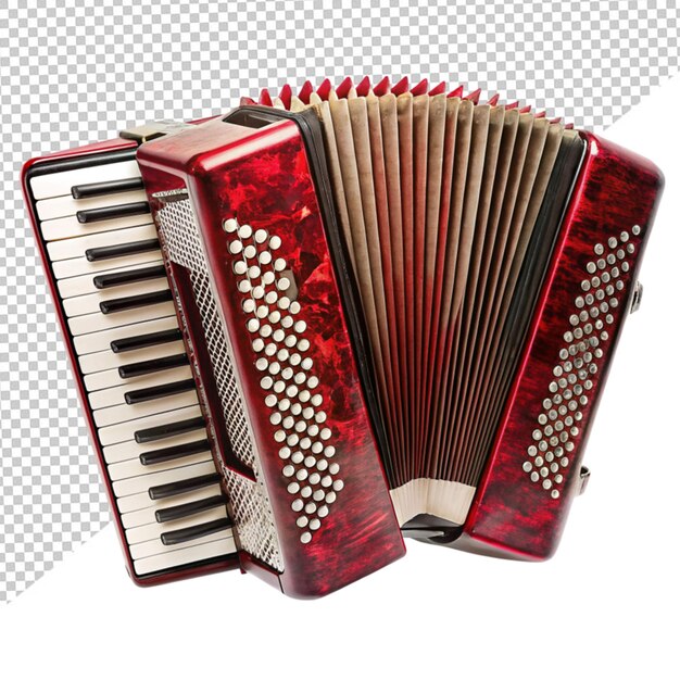 PSD accordion on transparent background