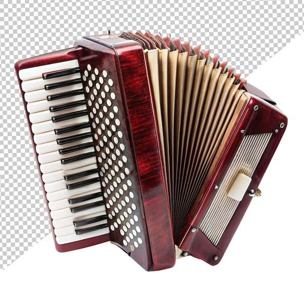 PSD accordion on transparent background