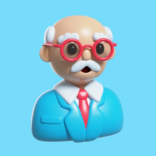 Accountant in 3D-rendering