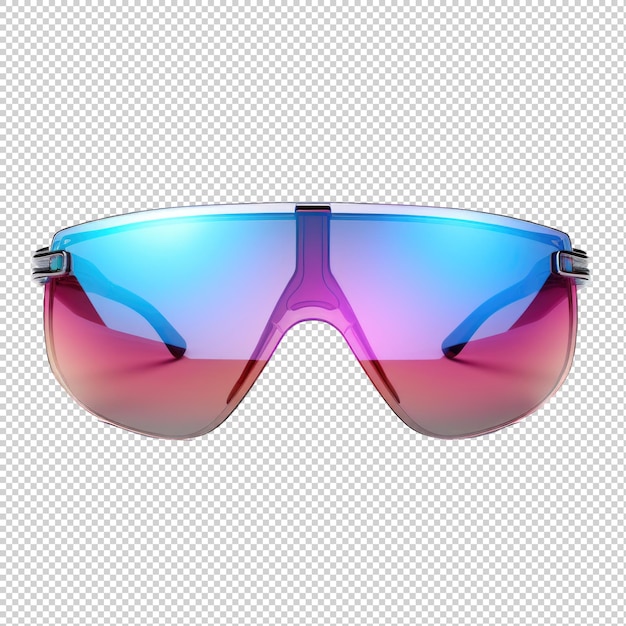 PSD acetate frame sunglasses isolated on transparent background generative ai