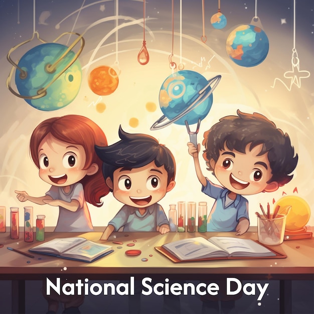 PSD achtergrond van de nationale wetenschapsdag