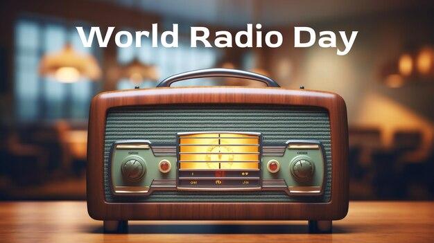 PSD achtergrond van de wereld radiodag