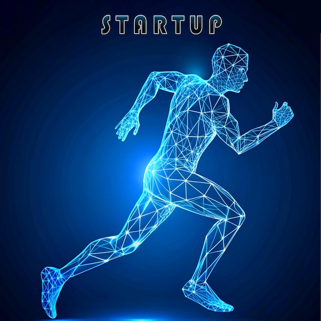 achtergrond van een social media-post van een startup