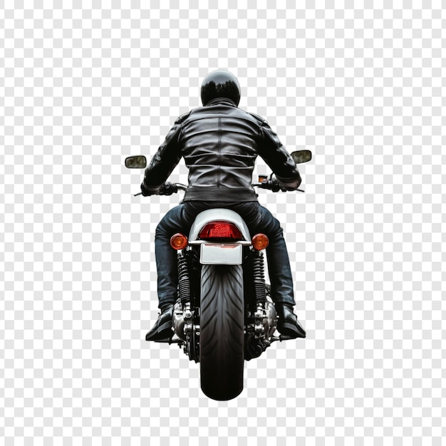 Achtergrondbeeld van een man die op een motorfiets op de weg rijdt