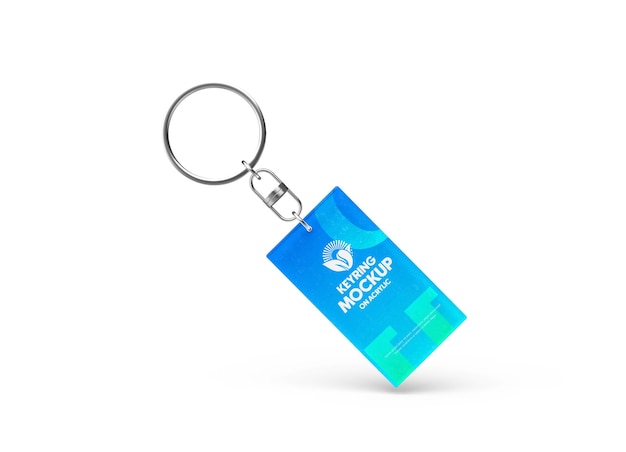 Acrylic keychain mockup