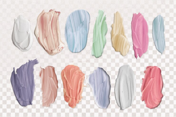 PSD acrylic paint brush strokes