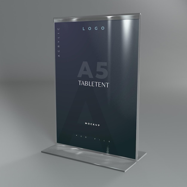 Acrylic Table Tent Card Mockup