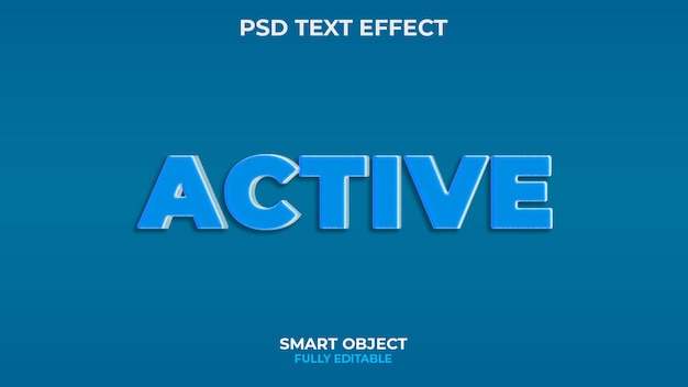 PSD actief bewerkbaar psd 3d-teksteffect