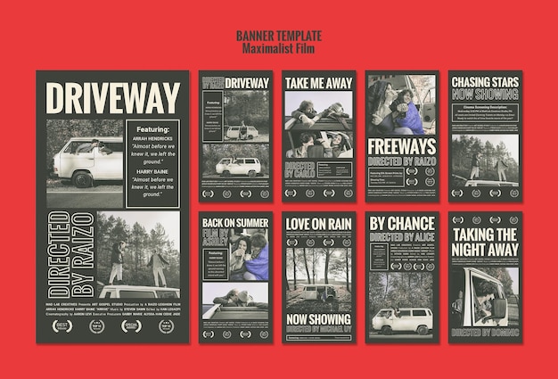 acting agency instagram stories template