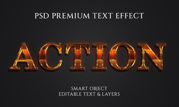 Action text effect design