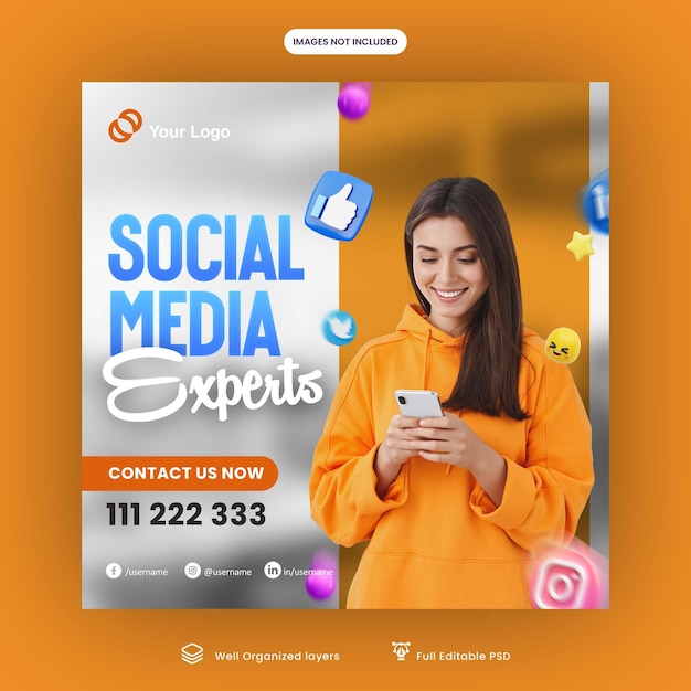 PSD ad agency social media banner