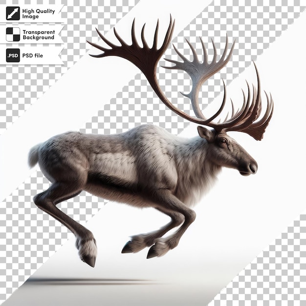 An ad for a deer with antlers on it