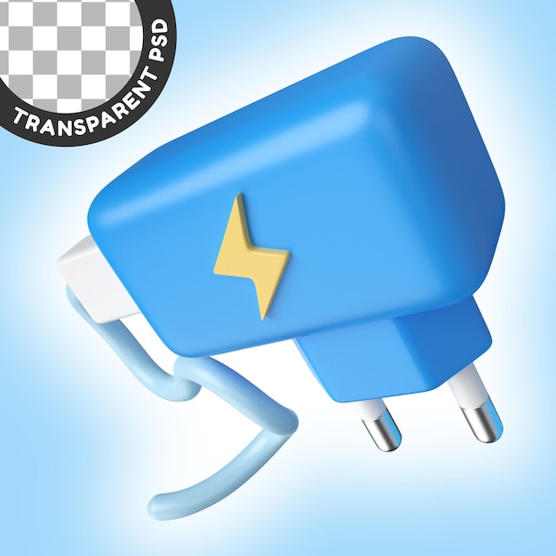 Adapter 3d illustration icon