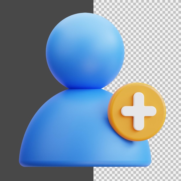 Add User 3D Icon