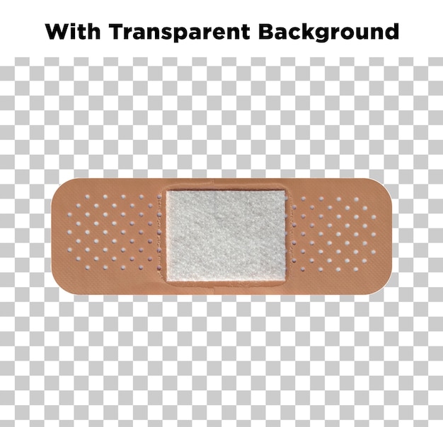 adhesive bandage with transparent background for wound care