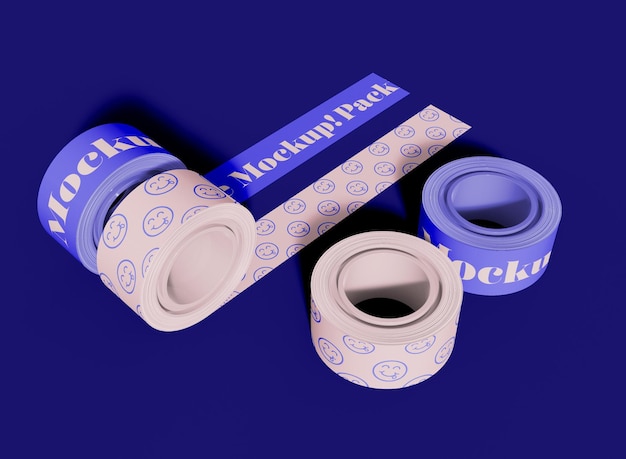 PSD adhesive tape mockup