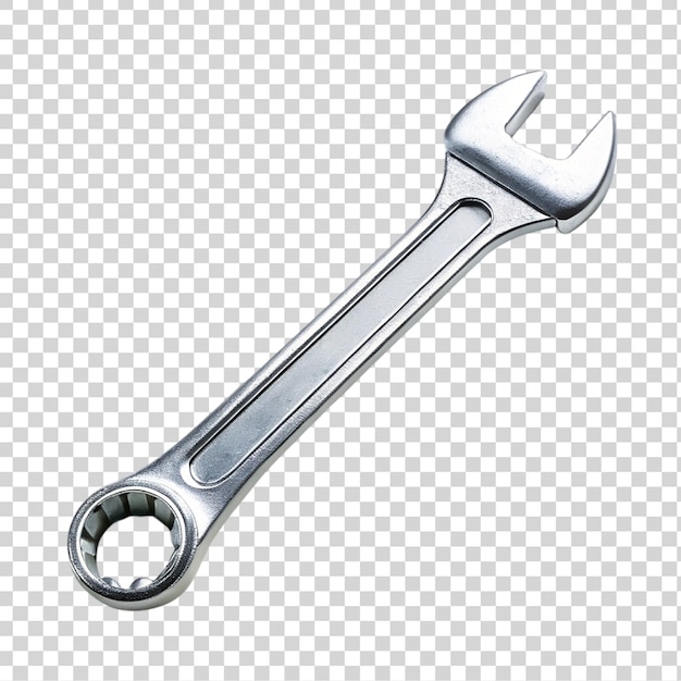 PSD adjustable spanner isolated on transparent background