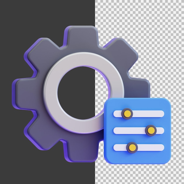 adjuster icon 3d graphic illustration