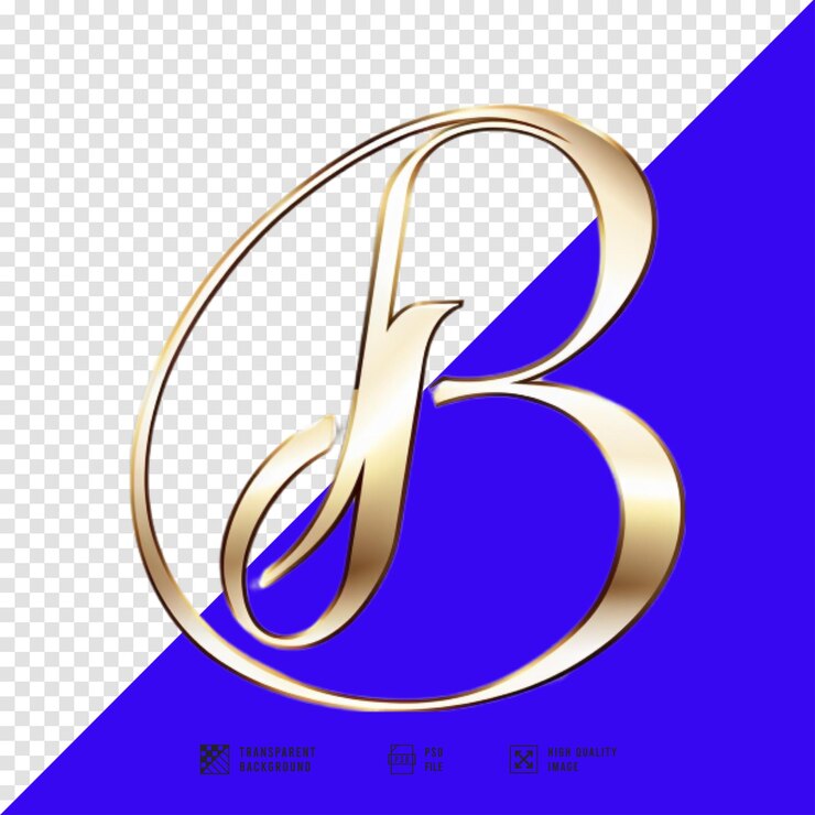 PSD иллюстратор adobe с изогнутым штрихом b без фонового изображения высокого качества