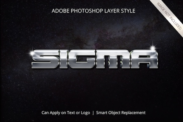 Adobe photoshop layer style text effect