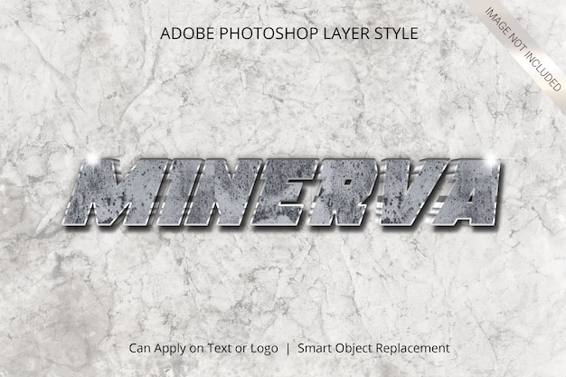 PSD Текстовый эффект в стиле adobe photoshop layer