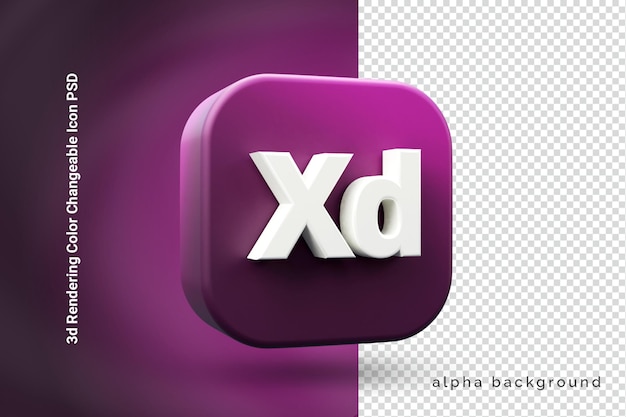 Значок Adobe XD 3D