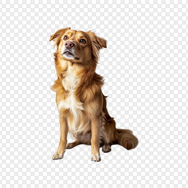 adorable corgi puppy isolated on transparent background