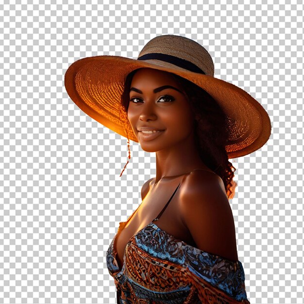 PSD adorable girl with a hat