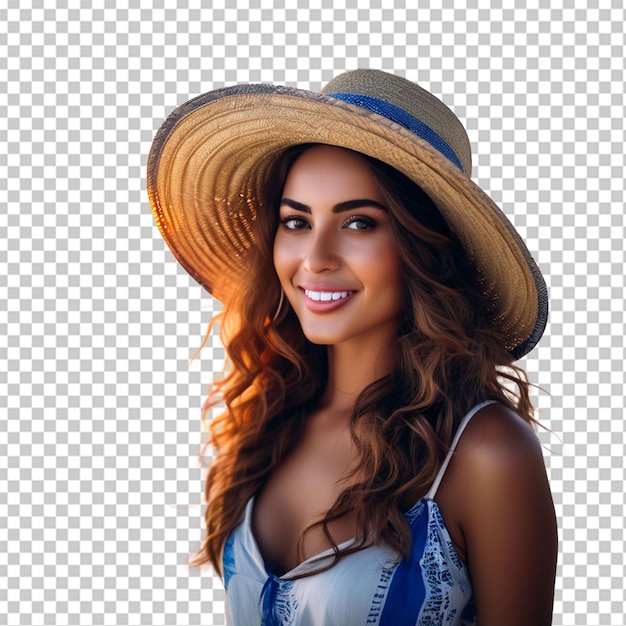 PSD adorable girl with a hat